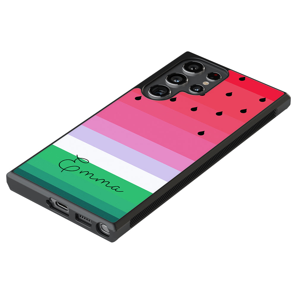 Watermelon Gradient Personalized Samsung Phone Case