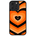 Halloween Hearts Pumpkin Personalized Apple iPhone Case