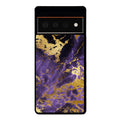 Purple and Gold Foil Marble Google Phone Case